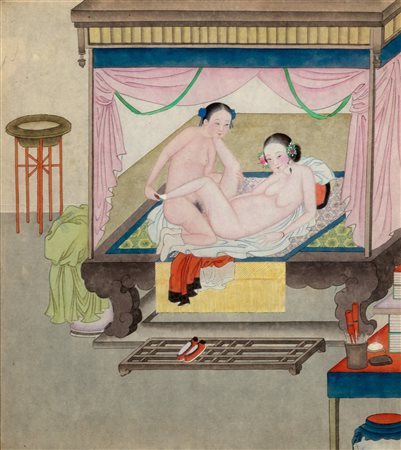 Due scene erotiche, Cina fine secolo XIX