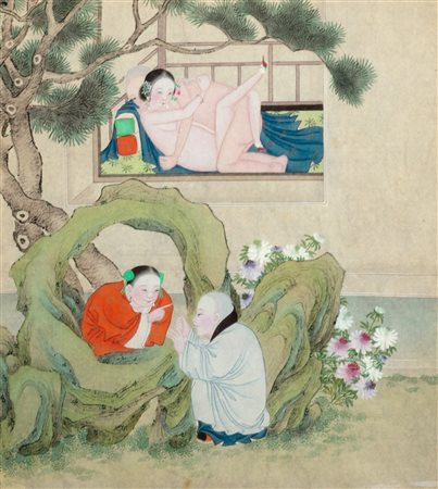 Due scene erotiche, Cina fine secolo XIX