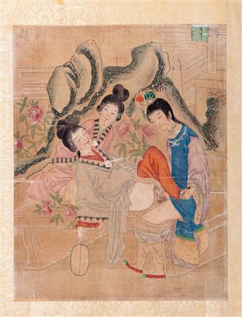 Scena erotica, Cina fine secolo XVIII - inizi secolo XIX