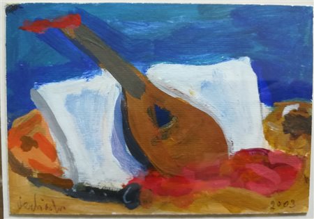FRANCESCO VERLICCHI (1915-2008) – Natura morta con mandolino