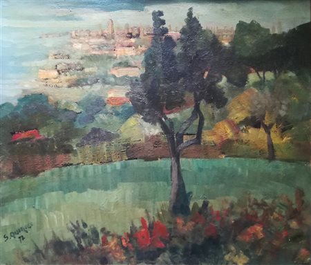 SILVANO QUIRICI (1912-1999) – Paesaggio toscano