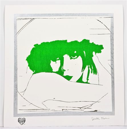 GIOSETTA FIORONI (1932) - Doppio liberty verde luminoso