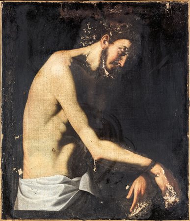 Pittore napoletano del XVII secolo, Cristo flagellato L'opera di chiara...