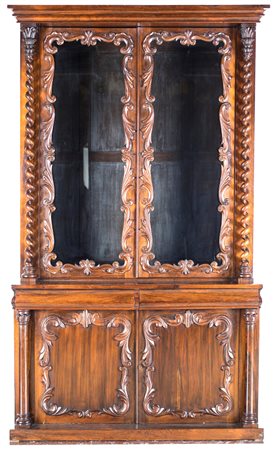 Mobile a due corpi in mogano, Inghilterra XIX secolo F2, , 238x136x53