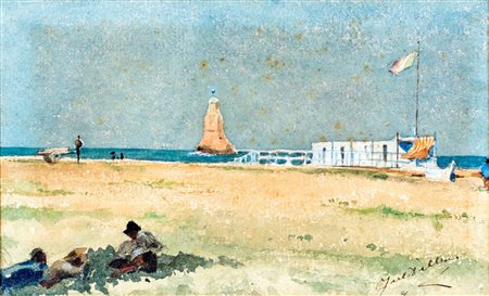 Juliaan Dillens Anversa 1849-Saint-Gilles Bruxelles 1904, Scorcio di una...