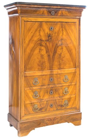 Secrétaire à abattant in noce, XIX secolo F2, , 148,5x95x42,5