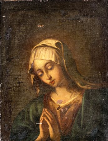 Vergine orante F2, olio su tela, 41x31