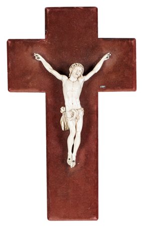 Cristo crocifisso in avorio, XVIII secolo F2, , 20x15