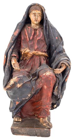 Scultura in cartapesta policroma F2, , altezza cm 37