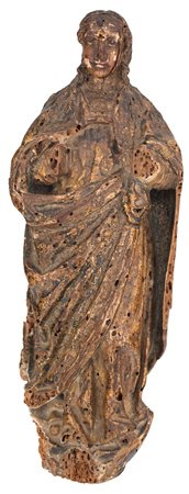 Scultura in legno dorato, fine del XVII secolo F2, , altezza cm 31
