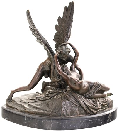 Gruppo in bronzo brunito, XIX secolo F2, , 31x30x18