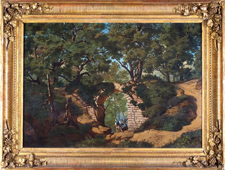 Alexandre-Denis Abel de Pujol Valenciennes 1785-Parigi 1861, Paesaggio con...