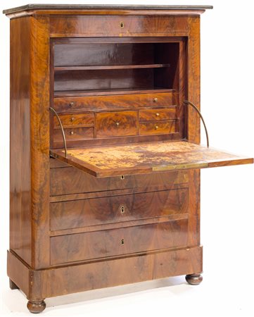 Sécrétaire in piuma di mogano, XIX secolo F2, , 140x96x41