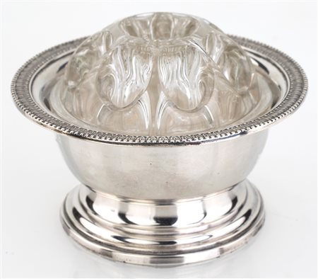 Portafiori in argento e cristallo