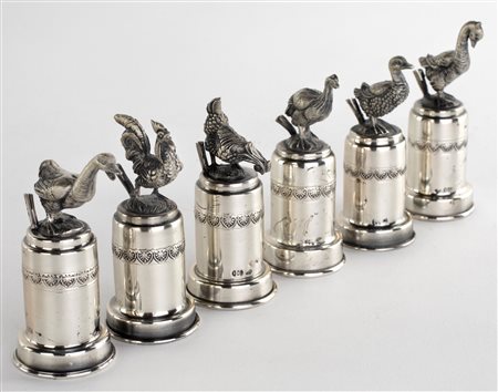 Sei segnaposto in argento