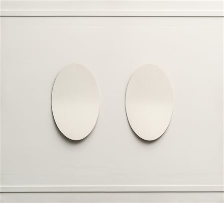 LORENZO PIEMONTI
Due ovali (bianco), 1966