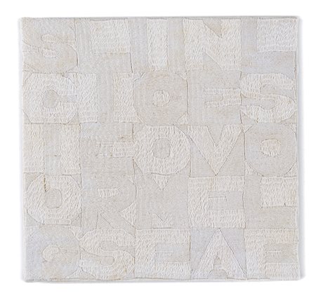 ALIGHIERO BOETTI         
Sciogliersi come neve al sole, 1988