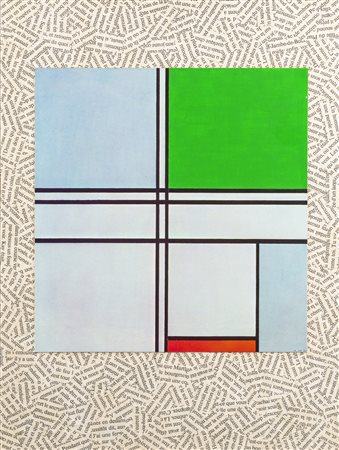JIŘÍ KOLÁŘ
Un Mondrian vert, 1982