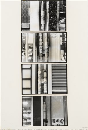 UGO LA PIETRA
Per un comportamento creativo nei processi di riappropriazione dell’ambiente. Tubi di scarico ogni 20 cm, 1973    