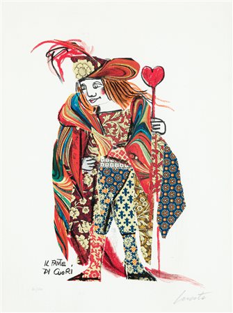 EMANUELE LUZZATI (1921-2007) - Il fante di cuori