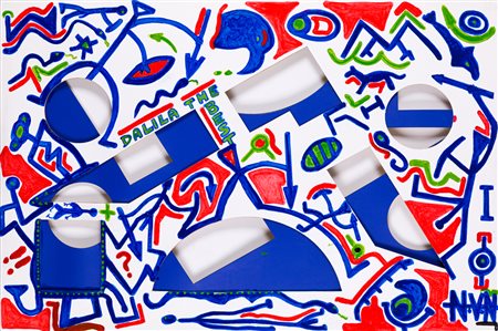 DALILA CROTTI (1983) - 3D Dalila vs Penck, 2005