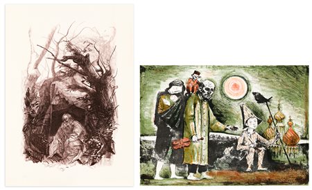 AUTORI VARI (LONGARETTI E ANNIGONI) - Lotto unico composto da 2 opere grafiche