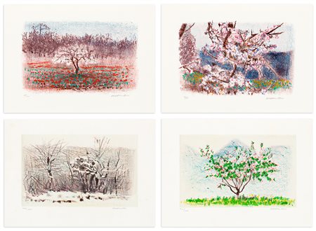 NATALE ADDAMIANO (1943) - Lotto unico di 4 litografie
