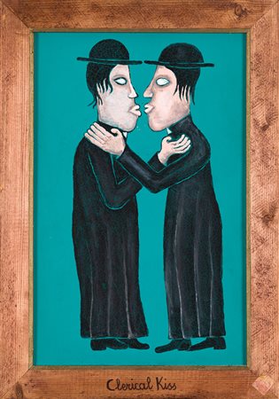 FULVIO MARTINI (1956) - Clerical kiss, 2009