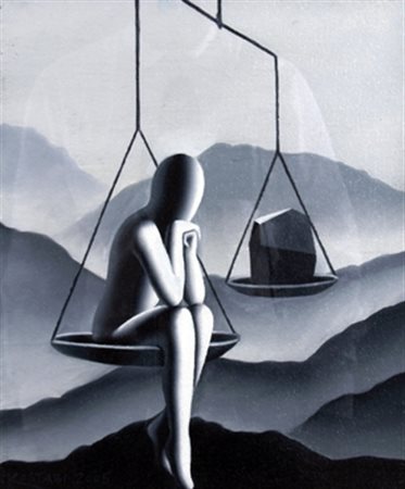 KOSTABI MARK (Los Angeles 1960) "Reflections on grace" 2005 Olio su tela cm....