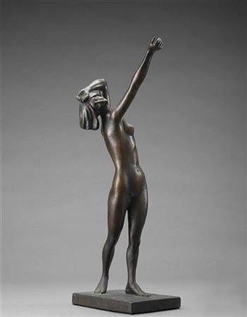 Alfeo Bedeschi "Mattino" 
scutura in bronzo (h cm 42) 
Firmata e titolata alla b