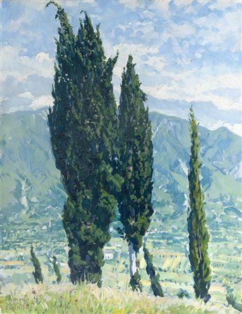 Teodoro Wolf-Ferrari "Mattino. San Zenone degli Ezzelini dal Monte della Madonna