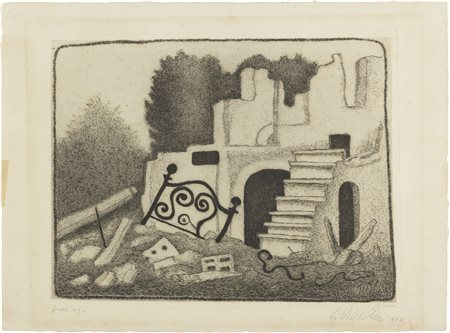 Giuseppe Viviani, Letto e macerie, 1952