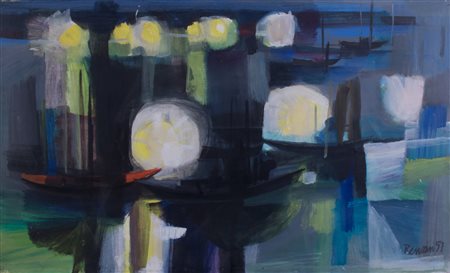 Amedeo Renzini, Barche di notte, 1957