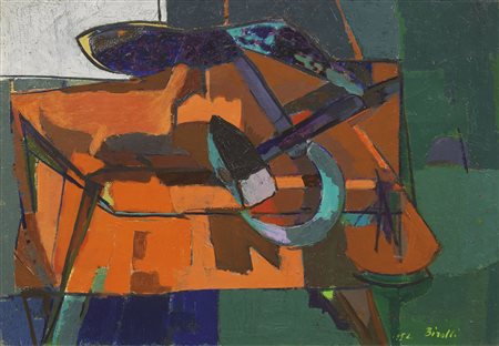 Renato Birolli, Falce e martello sulla tovaglia rossa, 1952