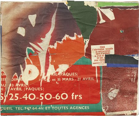 Jacques Mahé de la Villeglé, Rue Baltard, 1979