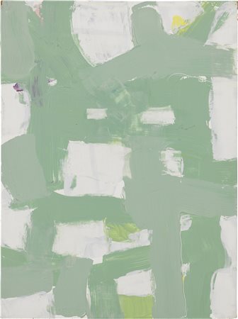 Richard Aldrich, Green Abstract Painting, 2003