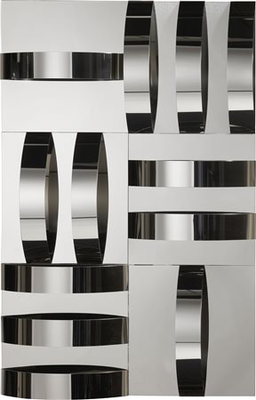 Getulio Alviani, Interrelazione a elementi curvi "Rilievo speculare a elementi unici", 1967-76