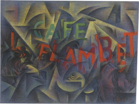 Roberto Marcello (Iras) Baldessari, Cafe Flambet, 1919
