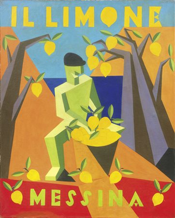 Fortunato Depero, Fondo, Il limone - Messina, 1926-27