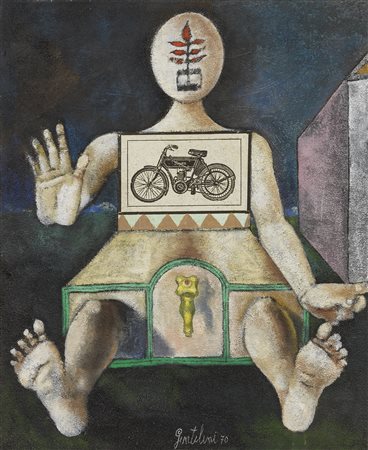 Franco Gentilini, La motocicletta, 1970