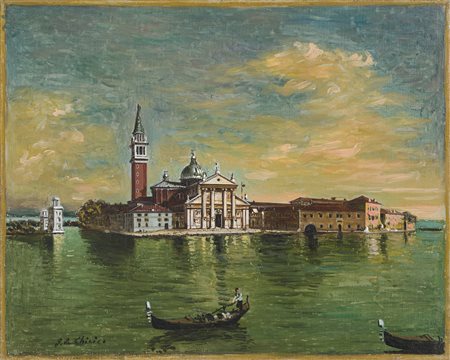 Giorgio de Chirico, Venezia, Isola di San Giorgio, 1956