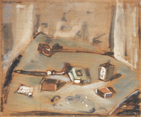 Filippo de Pisis, Hommage a Chardin, 1948