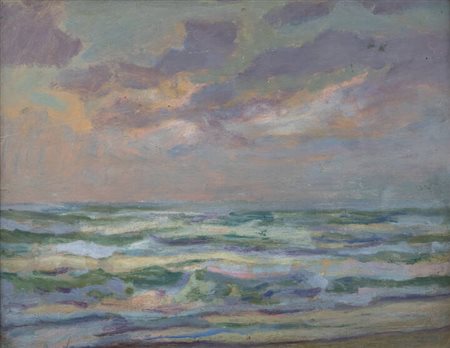 AROLDO BONZAGNI<BR>Cento (FE) 1887 - 1918 Milano<BR>"Marina. Impressioni di bordo" 1914