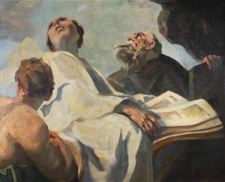 MARIO MICHELETTI<BR>Balzola Monferrato (AL) 1888 - 1975 Torino<BR>"Soggetto mitologico" 1919