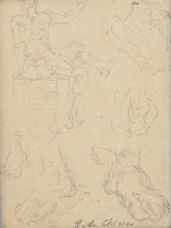 GIORGIO DE CHIRICO<BR>Volos 1888 - 1978 Roma<BR>"Studio per figura maschile"