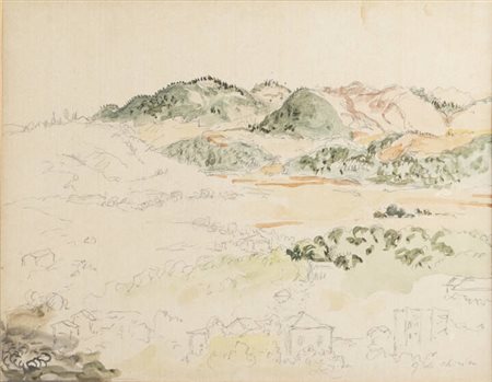 GIORGIO DE CHIRICO<BR>Volos 1888 - 1978 Roma<BR>"Paesaggio"