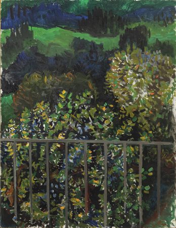 RENATO GUTTUSO<BR>Bagheria (PA) 1911 - 1987 Roma<BR>"Notturno a Velate" 1962