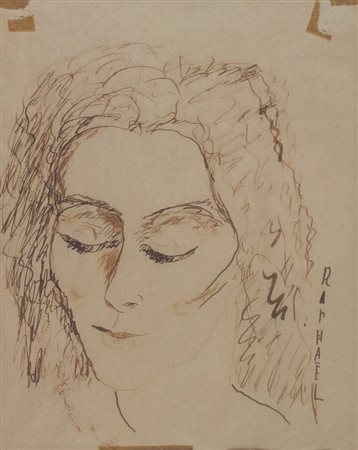 ANTONIETTA RAPHAEL MAFAI<BR>Kovno (Lituania) 1895 - 1975 Roma<BR>"Volto femminile"