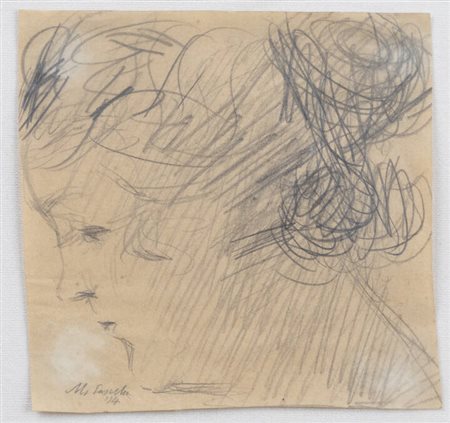 MICHELE CASCELLA<BR>Ortona (CH) 1892 - 1989 Milano<BR>"Sibilla I" 1914