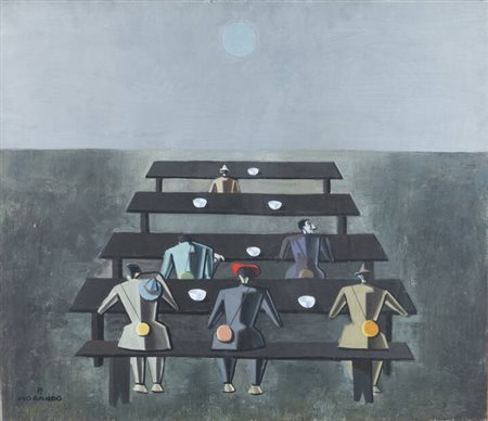 PIETRO MORANDO<BR>Alessandria 1892 - 1980<BR>"Tavola dei poveri"